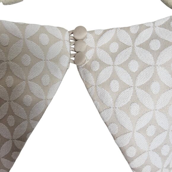 White House Black Market Blouse Women 8 Peplum Geometric Sleeveless Square Neck - Picture 8 of 9